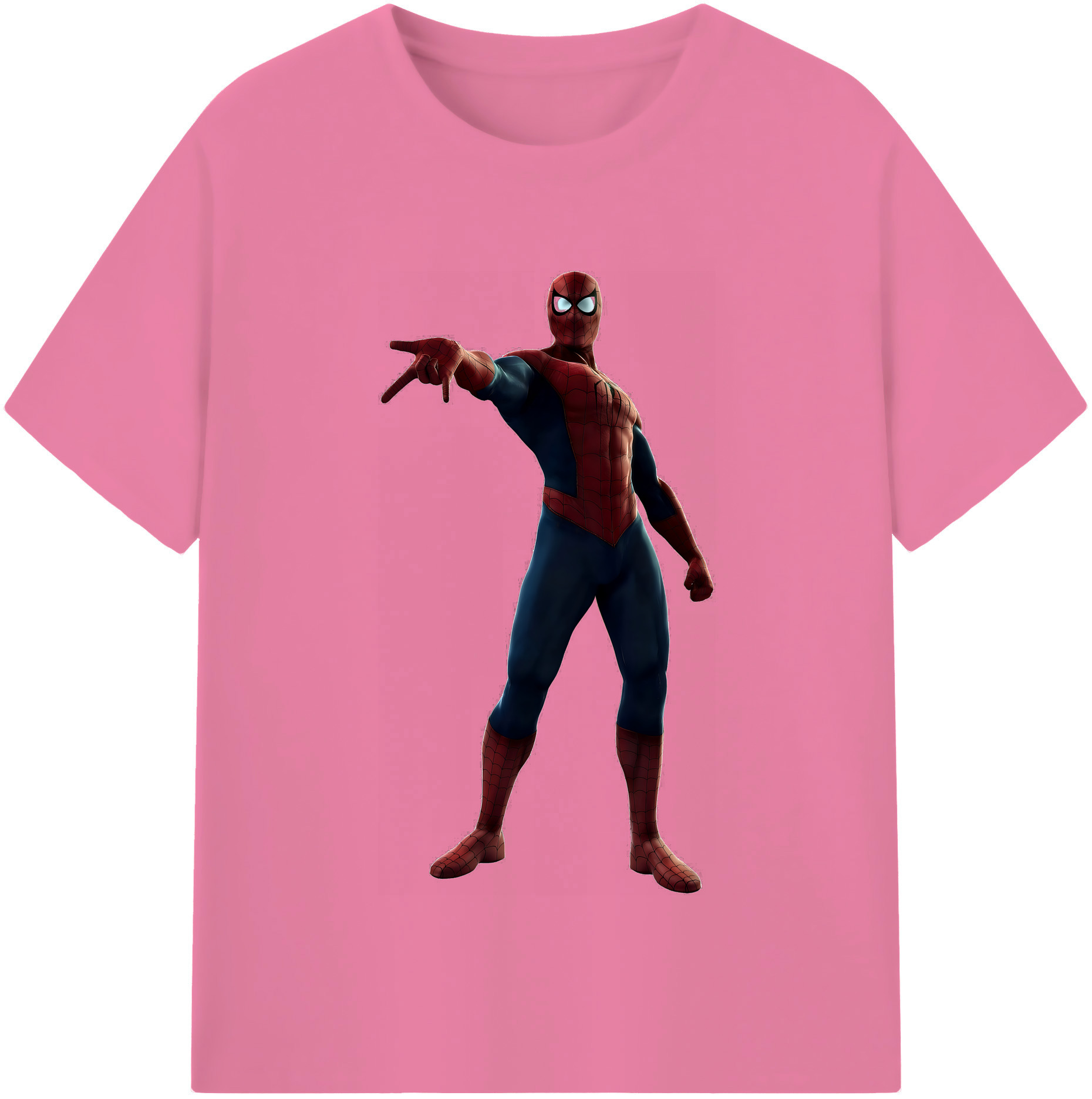 （画像用） Spider Man スパイダーマン 綿100％半袖Tシャツ（フロントプリント）